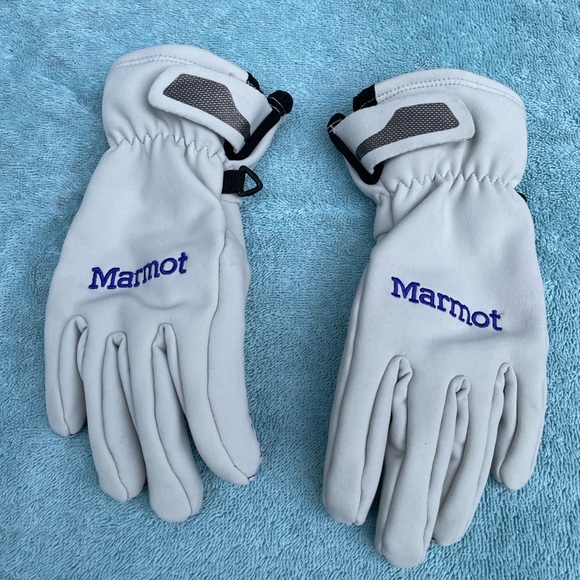 Marmot Winter Gloves, Light Gray, Women’s Size Small - Picture 1 of 3